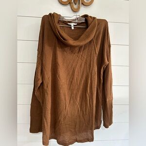 Maurices Rich Brown Cowl Neck Sweater